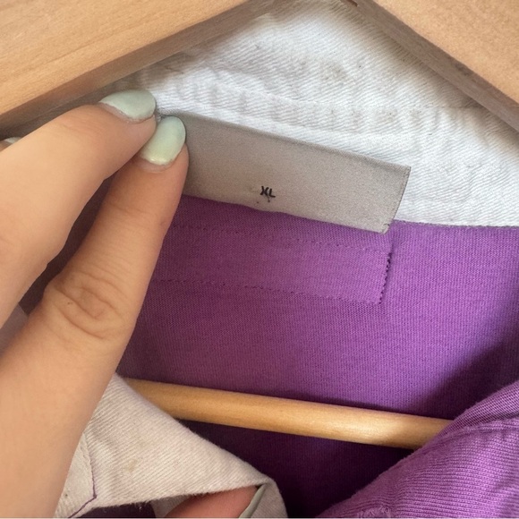 Fear of God ESSENTIALS Rugby Shirt – Purple Long Sleeve XL - Picture 8 of 11